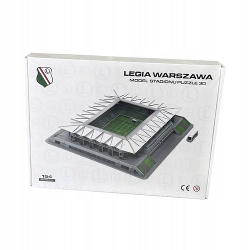 Stadion Miejski Legii Warszawa im. J. Piłsudskiego - LEGIA - Puzzle 3D 154 na Arena.pl