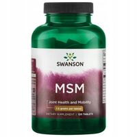 SWANSON MSM TruFlex 1500mg 120tabl Siarka Organiczna Kości Stawyy