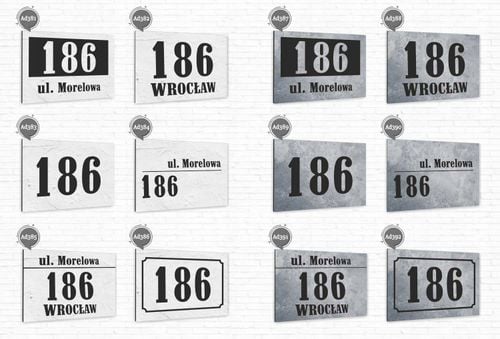 TABLICA ADRESOWA z numerem domu DIBOND 40x30 cm na Arena.pl