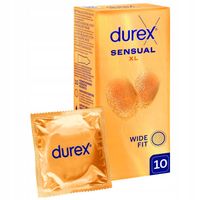 ULTRA CIENKIE Prezerwatywy DUREX SENSUAL XL szersze INVISIBLE lateks