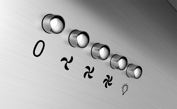 Ciarra CBCB6736C okap naścienny 60 cm, 380 m³/h, oświetlenie LED, 2 filtry zdjęcie 16