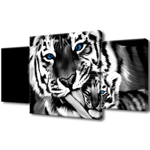 Obraz Na Płótnie 80X40 Tygrysy na Arena.pl