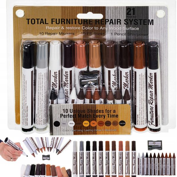 MARKERY DO NAPRAWY MEBLI 23SET NR:8250 zdjęcie 1