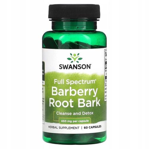 Swanson - Full Spectrum Barberry Root Bark, 450mg, 60 Kapsułki na Arena.pl