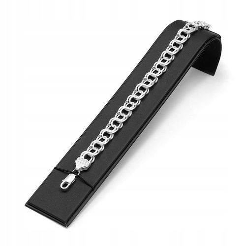 BRANSOLETKA SREBRNA GARIBALDI 21cm 11,3 mm 925 na Arena.pl