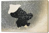 Obraz 100x70cm Snow, Sekka Japoński Vintage do Salonu