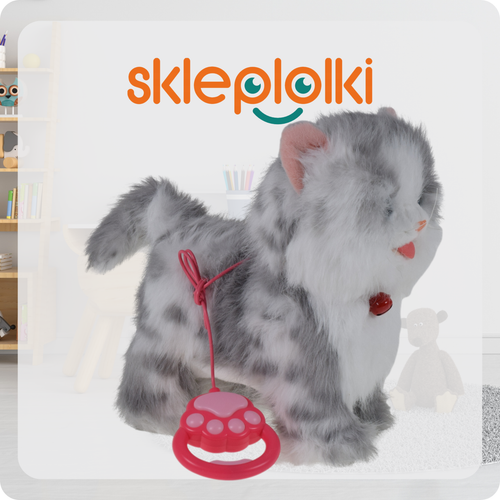 KOTEK INTERAKTYWNY NA SMYCZY MIAUCZY CHODZI GRA DLA DZIECKA NA PREZENT na Arena.pl