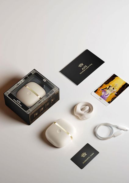 Apis Vibrating Couples Ring White zdjęcie 8