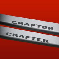 Listwa progowa VOLKSWAGEN CRAFTER MK1 Stal nierdzewna 304 mat 2szt