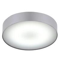 Srebrna lampa sufitowa Arena do sypialni LED 18W nad łóżko