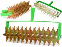 Wertykulator ręczny aerator do trawnika 45 cm na kółkach GREENMILL