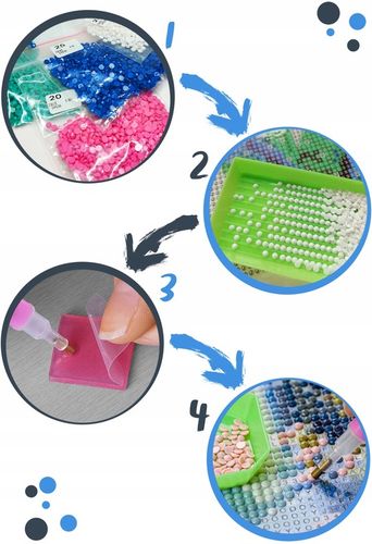 HAFT DIAMENTOWY Z TWOJEGO ZDJĘCIA Obraz 40x30cm Diamond Painting Mozaika na Arena.pl