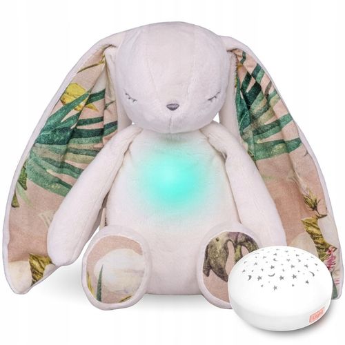Szumiący pluszowy Miś Diddou z projektorem gwiazd - ecru na Arena.pl