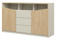 Komoda 2D3SZ Do Salonu Szarobeżowy+Dąb Olejowan 150 cm ASTROM JR - 2 Kolory