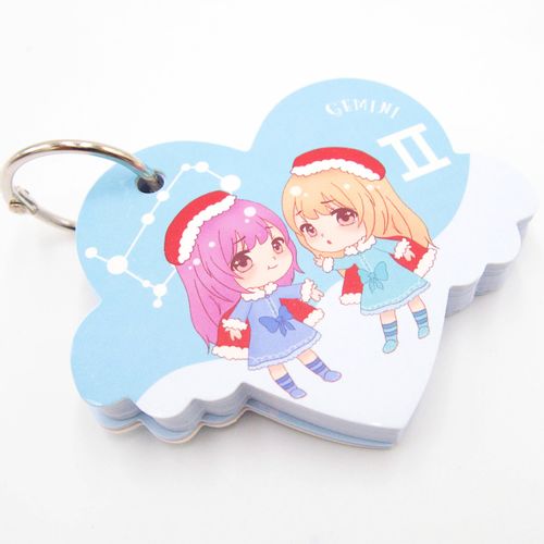 Mini notes notesik na breloku znak zodiaku BLIŹNIĘTA na Arena.pl