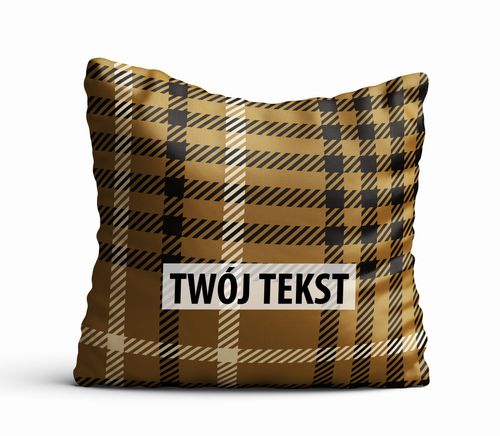 Poduszka Dekoracyjna KRATA  z Twoim napisem KR18 na Arena.pl