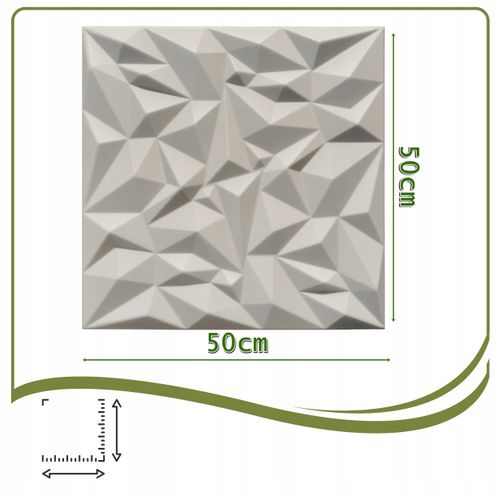 Kaseton Ścienny Sufitowy Kaszmirowy 3D Panele Ścienne 50x50 0,25m2 AMETYST na Arena.pl