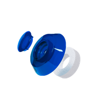 Podkładki grzybkowe, poliwęglan niebieskie 25 szt