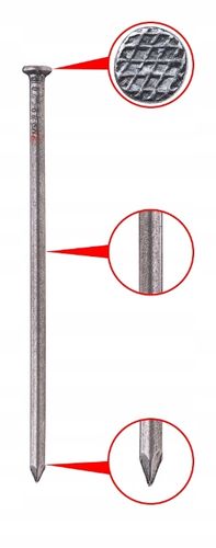 GWOŹDZIE BUDOWLANE CZARNE 4" 100mm 4x100mm | 5KG na Arena.pl