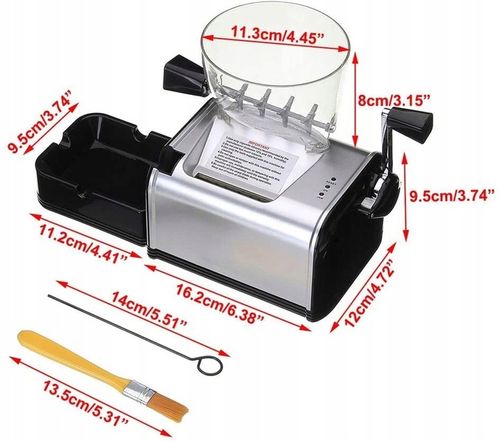 Elektryczna Nabijarka do Papierosów Tłokowa Maszynka Automatyczna Tytoniu na Arena.pl