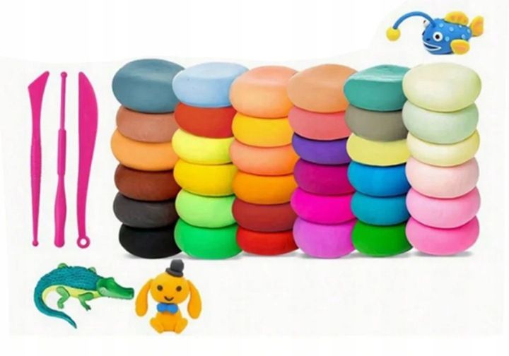 96 SZT PIANKOLINA PLASTELINA POLIMEROWA PIANKOWA SENSO glina + 12 GRATIS zdjęcie 3