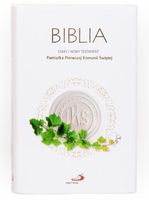 BIBLIA STARY i NOWY TESTAMENT "z rybką" Pamiątka Pierwszej Komunii Świętej