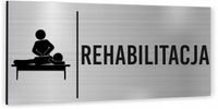 Tabliczka informacyjna oznaczenie RECHABILITACJA Piktogram Aluminium