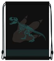 WOREK SZKOLNY CZARNY DINOZAUR