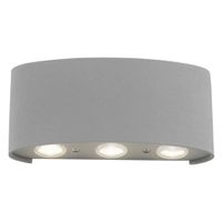 Metalowy kinkiet do ogrodu Carlo LED 4,8W lampa srebrna