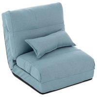 Materac siedziskowy, rozkładany 220 x 60 x 14 cm, jasny nieb