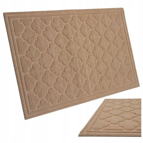 Wycieraczka Pod Drzwi Tekstylna 60x90 Beżowa 3D Duża Wejściowa na Arena.pl