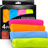 4x MIĘKKA ŚCIERKA ŚCIERKI ŚCIERECZKA Z MIKROFIBRY DO SZYB MONITORA 30x30cm