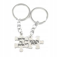 Brelok breloczek kluczy Puzzle Związek komplet dla Niej Niego Par