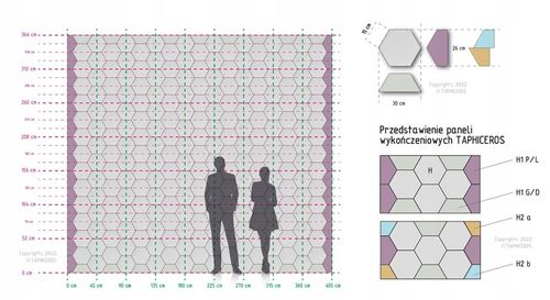 PLASTER MIODU panele tapicerowane HEXAGON SOFT na Arena.pl