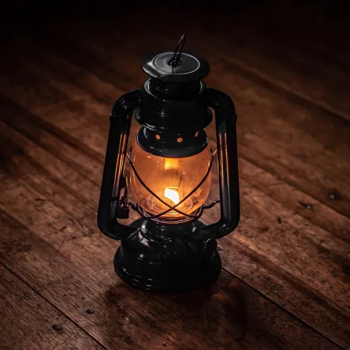 Lampa Naftowa Niebieska 24,5cm na Arena.pl