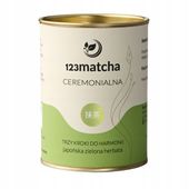 Zielona Herbata MATCHA CEREMONIALNA 100g JAPOŃSKA sproszkowana 123Matcha