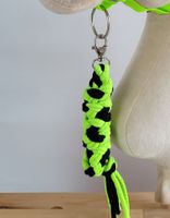 uwiąz dla hobby horse ze sznurka - neon green/ czarny