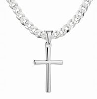 Srebrny Wisiorek Krzyżyk Gładki Bez Wizerunku Srebro pr 925