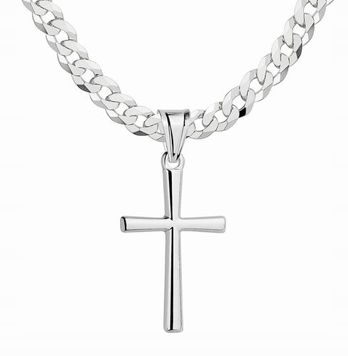 Srebrny Wisiorek Krzyżyk Gładki Bez Wizerunku Srebro pr 925 na Arena.pl