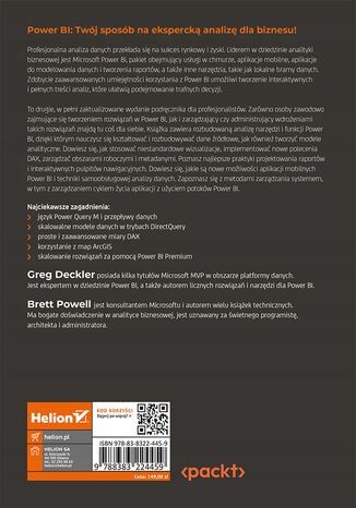 Microsoft Power BI dla zaawansowanych - B.Powell na Arena.pl