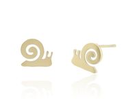 Kolczyki na sztyfcie Ślimaki Stal nierdzewna