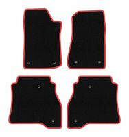 Dywaniki welurowe CARLUX-RED do Jeep Gladiator 2019- czarne/czerwone