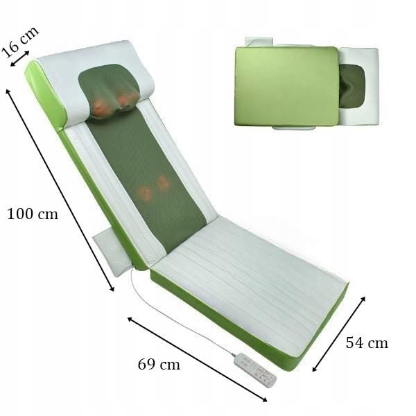 Materac masujący mata masująca Shiatsu grzanie pas podczerwień Gateway zdjęcie 12