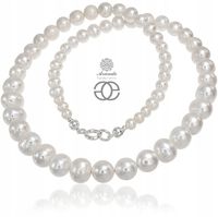 PRAWDZIWE PERŁY NASZYJNIK CERTYFIKAT SREBRO