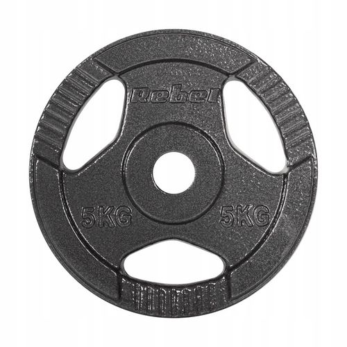 Obciążenie żeliwne zestaw 4x5kg 20kg otwór 31mm talerz z uchwytami REBEL na Arena.pl