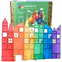 Klocki Magnetyczne konstrukcyjne duże 102 el CONNETIX Rainbow Creative Pack