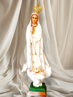 Fatimska 70 Cm  Włochy Oczy Szklane Matka Boża Figura