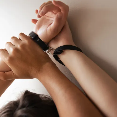 crave icon cuffs mankiety czarne ze srebrem eleganckie stal nierdzewna na Arena.pl