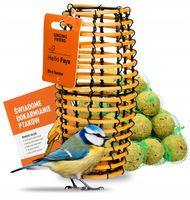 KARMNIK DLA PTAKÓW NA ZIMĘ FAYA + KULE BILE TŁUSZCZOWE (15 SZT) + PORADNIK