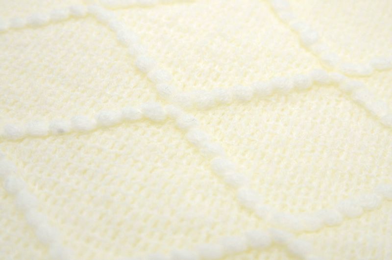 Koc Akrylowy 130X170 - Kremowy zdjęcie 5